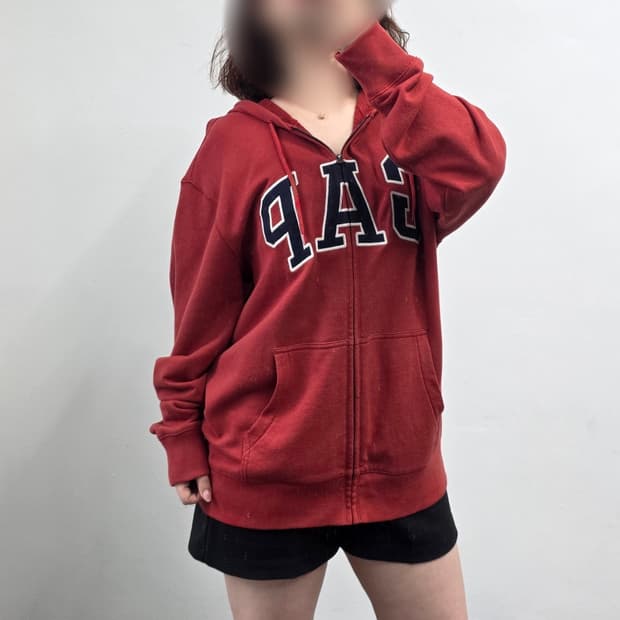 [프립]GAP 갭 후드집업 브릭