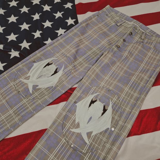 어와일드뱃보이즈 데빌 체크 팬츠 awildbatboyz