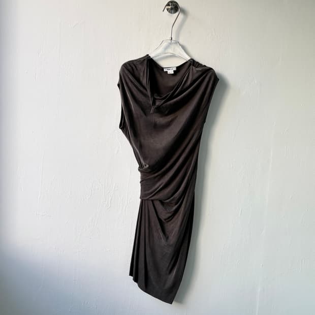 헬무트랭 드레이핑 드레스 