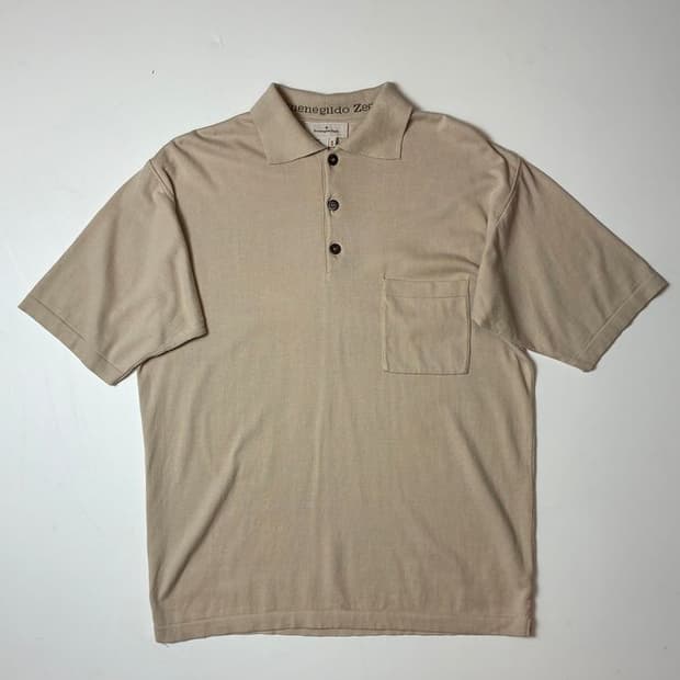 제냐 베이직 코튼 폴로 반팔 티셔츠 PN9617