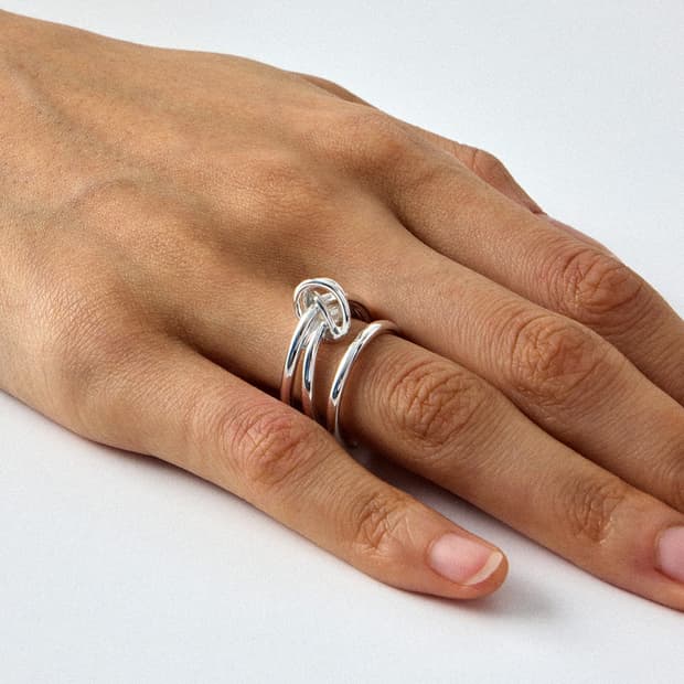 콜드프레임 Gordian Bold Knot 반지 16호