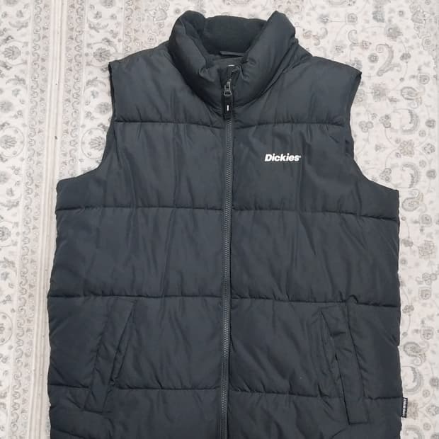 디키즈 블랙 패딩조끼 M