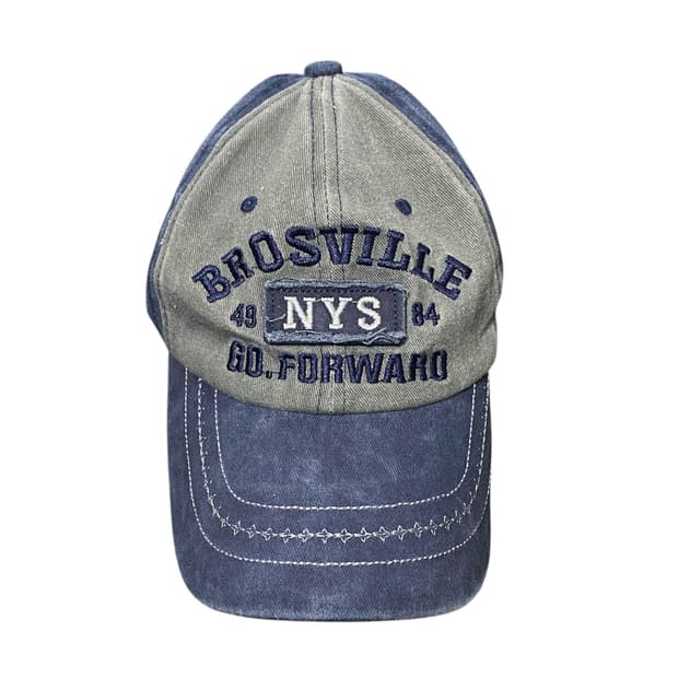 Japanese vtg nyc 패치 디테일 데님 배색 볼캡
