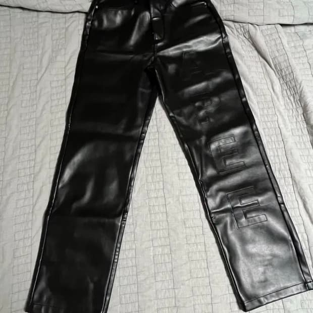 베이프 APEE 가죽팬츠 레더팬츠