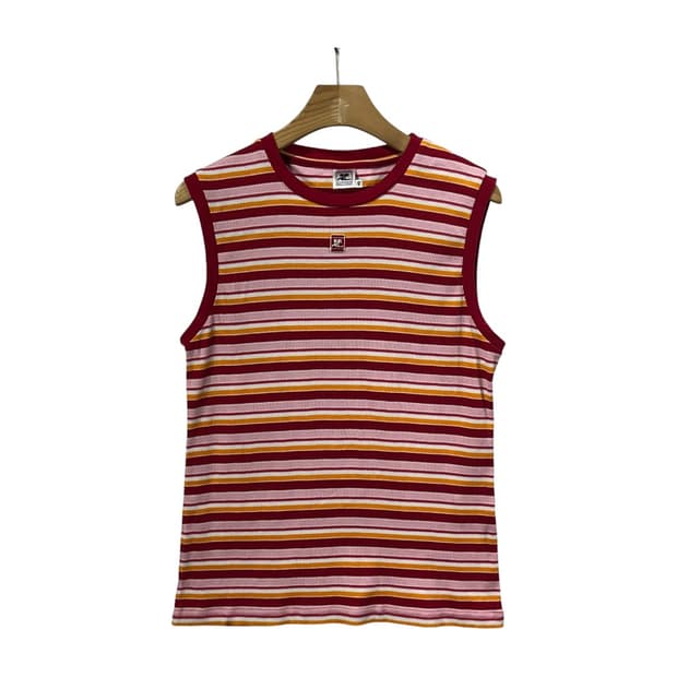 [Courreges] 꾸레쥬 스트라이프 로고 슬리브리스