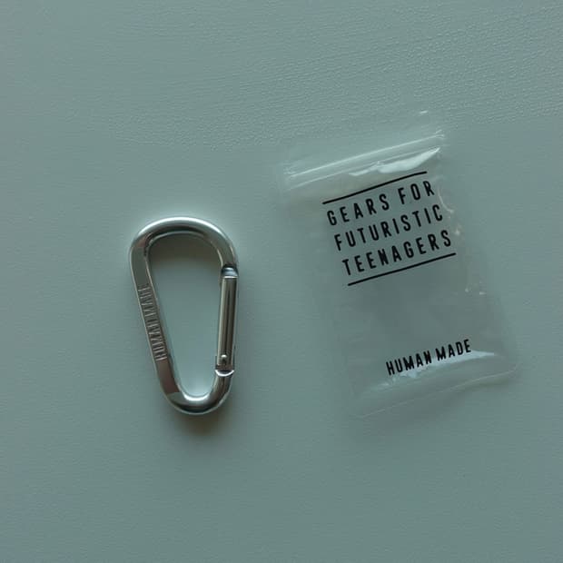 휴먼메이드 카라비너 실버 키링