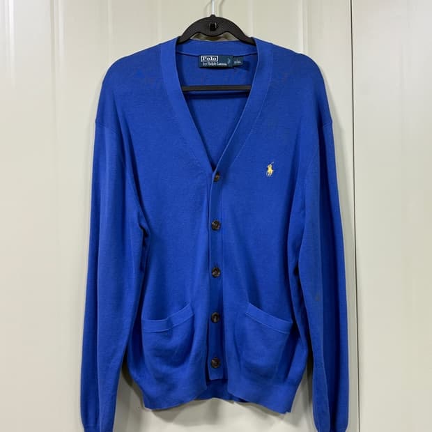 폴로 랄프로렌 블루 가디건