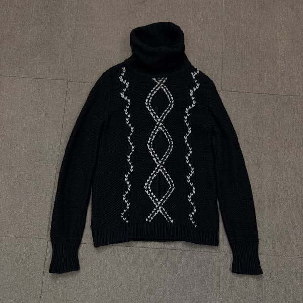 maxmara 막스마라 우먼스 알파카 울 터틀넥 니트