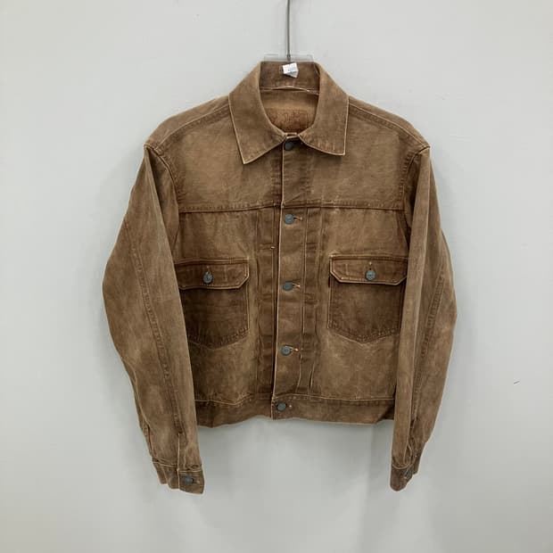 VTG 브라운 코튼 트러커 자켓 38