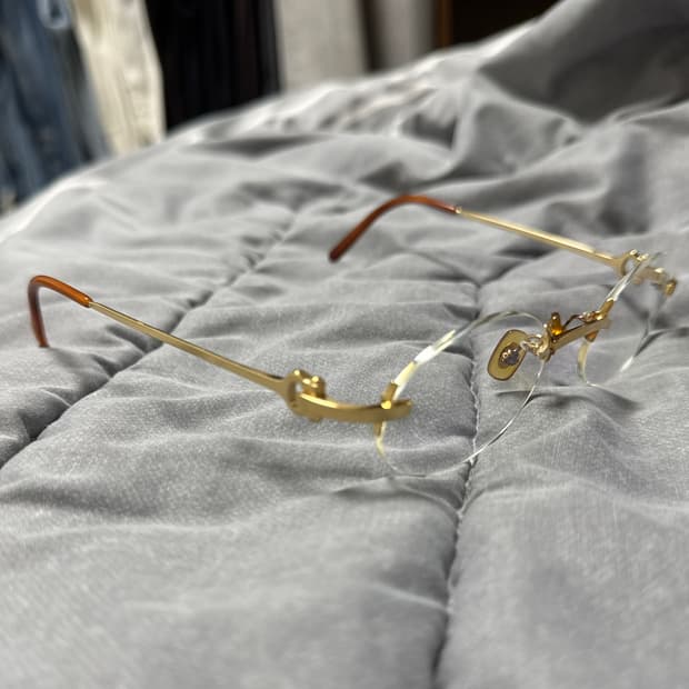 90s Cartier 까르띠에 금장 무테 (France / 데드스탁급)