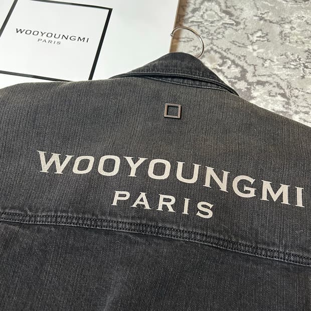 정품/새상품(풀구성)우영미 26SS 백로고 데님 셔츠 자켓 48 size