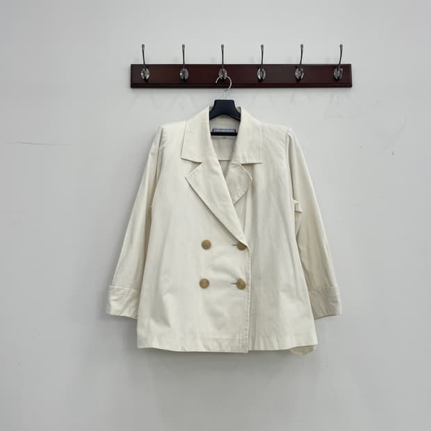 올드 입생로랑 화이트 블레이저 자켓 M