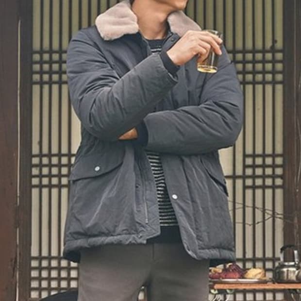 [구매 XXL] 에피그램 공유 메리노 카라 FUR 구스다운 110사이즈