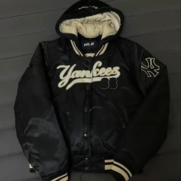 MLB 양키즈 후드 바시티 자켓 야구잠바