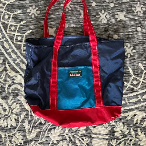 엘엘빈 토트백 나일론 한정판 tricolor