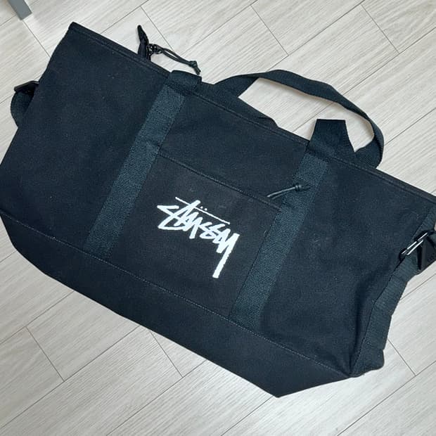 nike x stussy tote bag black
