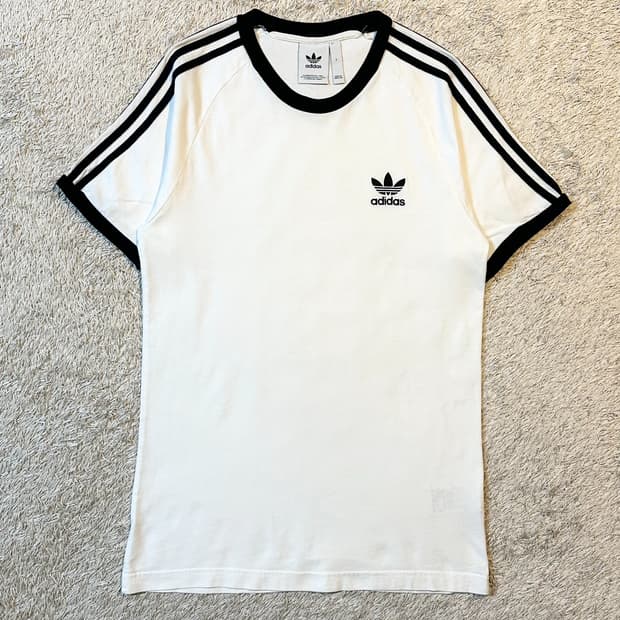 아디다스 ADIDAS 파이어버드 스포티 링거 반팔 티셔츠 화이트