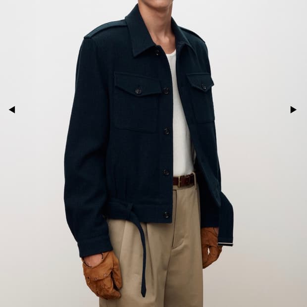 Tonywack 울 부클 오피서 자켓 (네이비)