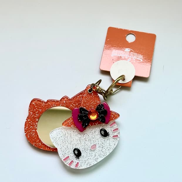 유니버설스튜디오 재팬 한정 헬로키티 거울 키링 