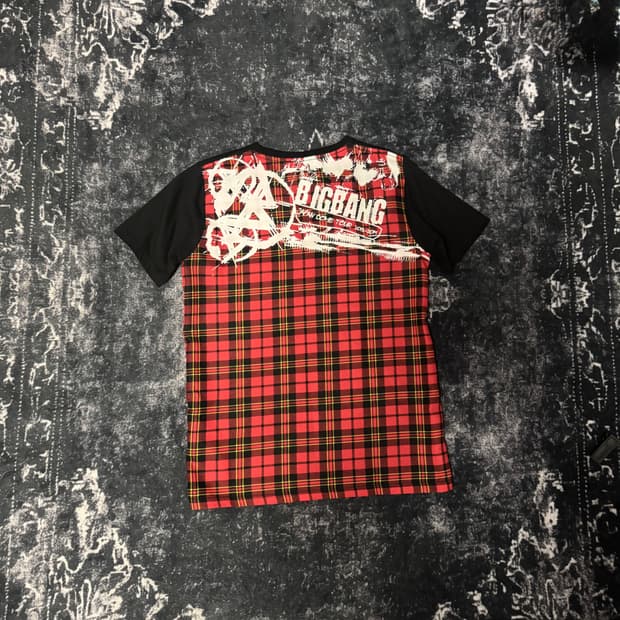 BIGBANG Checked design T-shirt