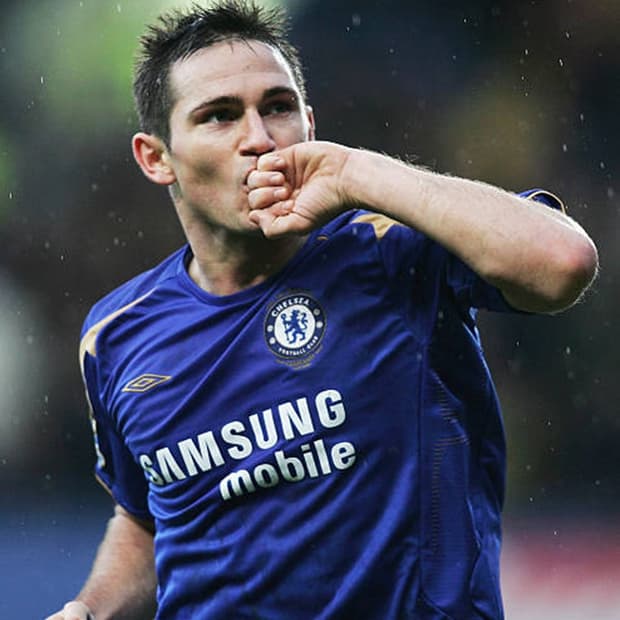 엄브로 첼시 05/06 100주년 홈 셔츠 램파드 No.8