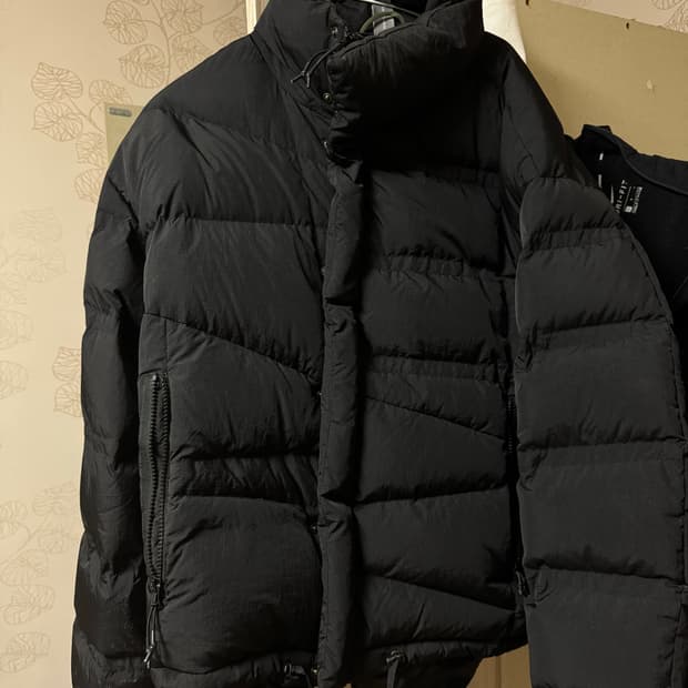 언어펙티드 레이어드 패딩 블랙 m