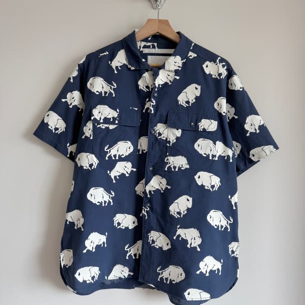 화이트 마운티니어링(White Mountaineering) 반팔 셔츠