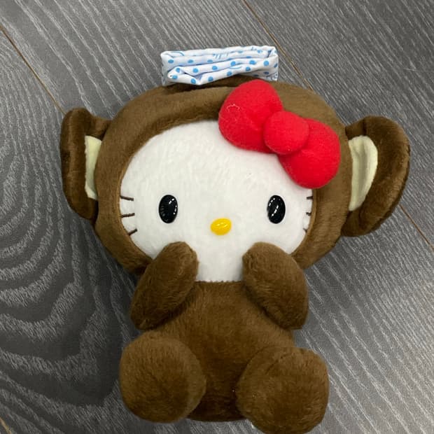 76s 15s 고전 키티 원숭이키티 인형 헬로키티 산리오 갸루 방꾸템