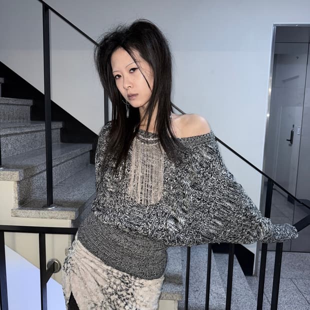 cable knit batwing sweater
