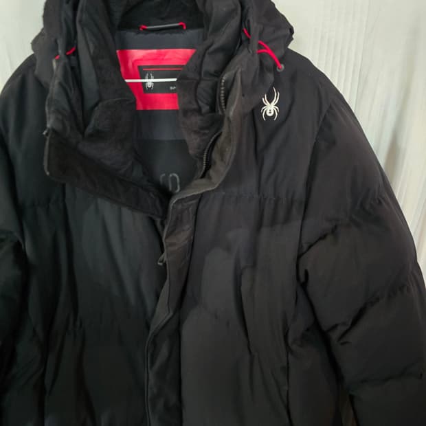 스파이더 오리털 롱패딩 