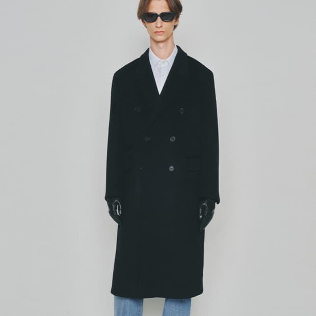 토니웩 Tonywack 더블 체스터필드 코트 블랙 M