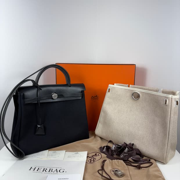 에르메스 에르백31 숄더백 캔버스 블랙