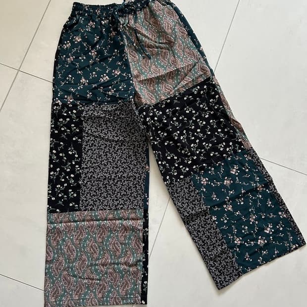 PATCHWORK EASY PANTS
