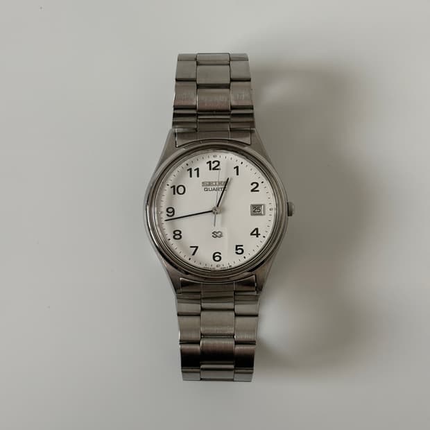 1980s SQ Arabic Index Silver Quartz