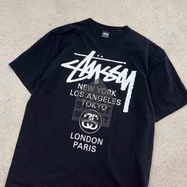 스투시 도버 스트릿 마켓 월드투어 반팔 티셔츠