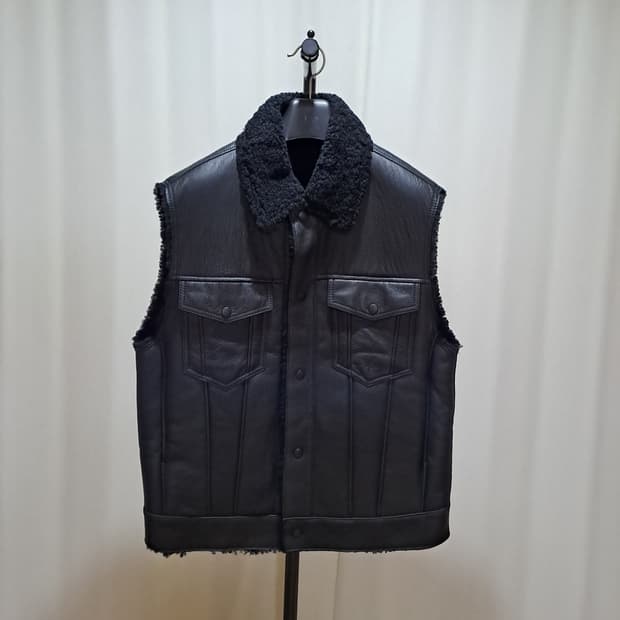 (택포) 더일마 양가죽 무스탕 베스트 F A914