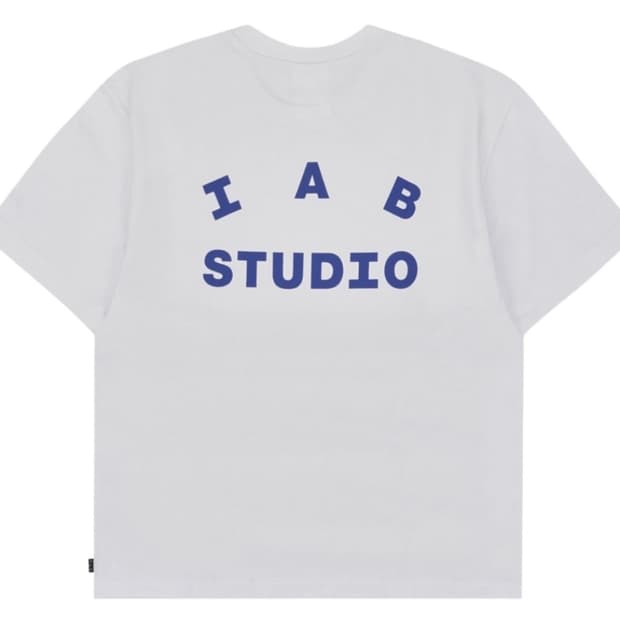 아이앱 스튜디오 반팔 티셔츠 화이트 L