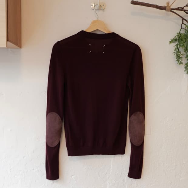 마르지엘라 엘보 패치 니트