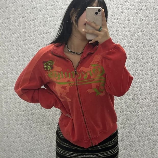 디젤 올드스쿨 빈티지 트레이닝 집업 자켓 L C06436