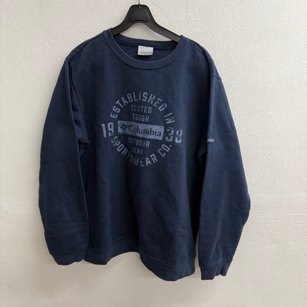 컬럼비아 아웃도어 폰트 네이비 맨투맨 XL