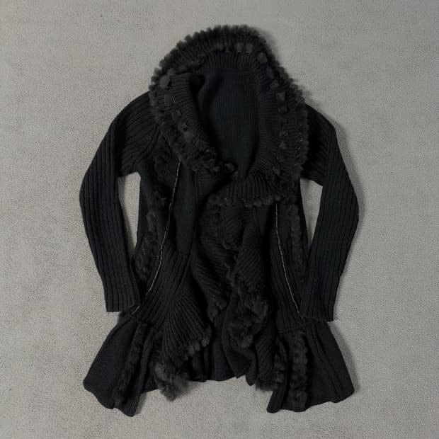 Punk fur cardigan