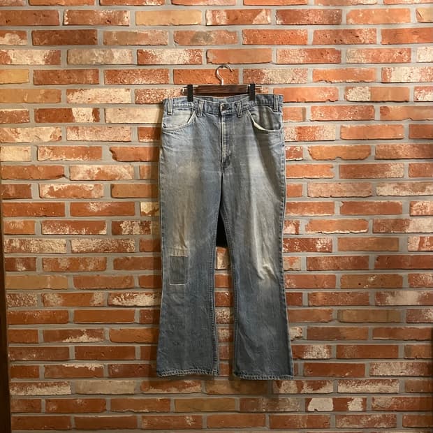 70s USA 빈티지 리바이스 646 벨바텀 부츠컷 데님 팬츠
