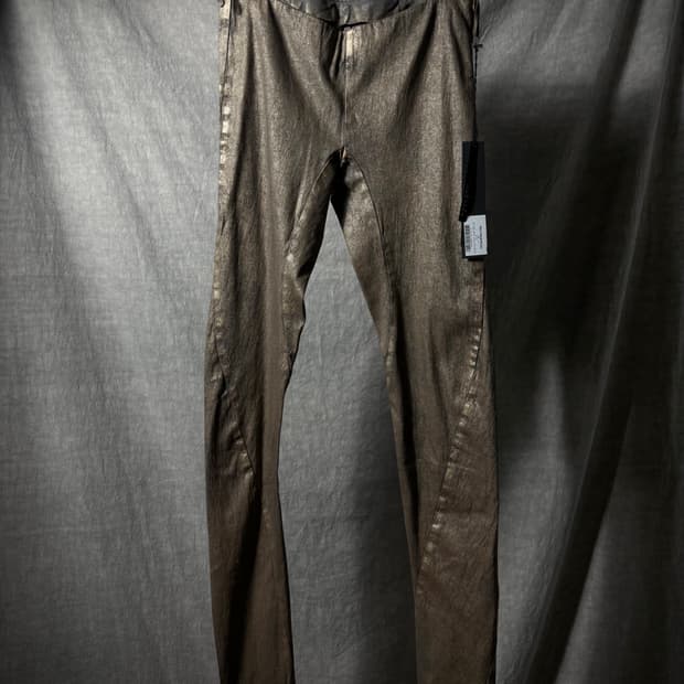 MASNADA Metallic Coated Slim Pants