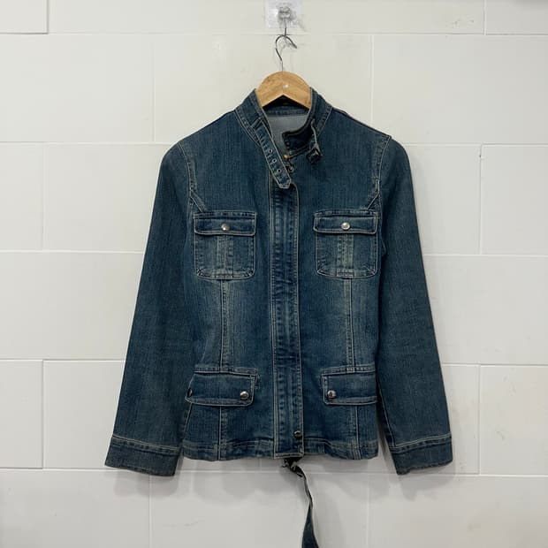 빈티지 멀티포켓 데님자켓
