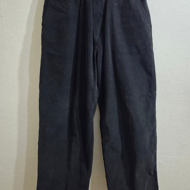 뤡코즈 WIDE CORD WORK PANTS 블랙