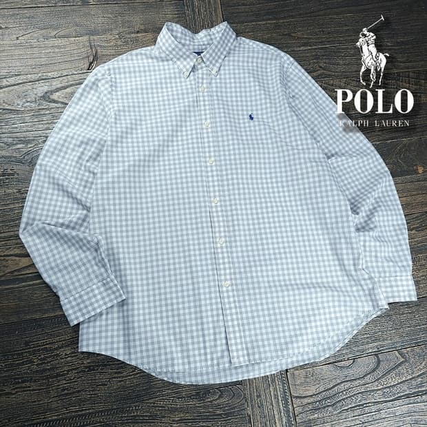 [폴로 랄프로렌] 신형 포니 자수 깅엄 체크 셔츠 M22208
