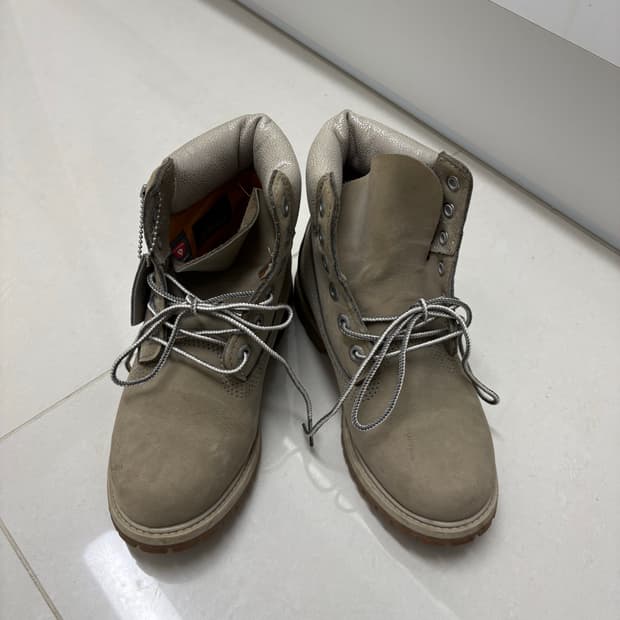 220)팀버랜드 챠콜 그레이 누벅 6인치 워커 워크웨어 부츠