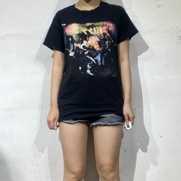 90s KISS 'Alive!' ๋ก ๋ฐด๋ ๊ทธ๋ํฝ ํฐ์
์ธ