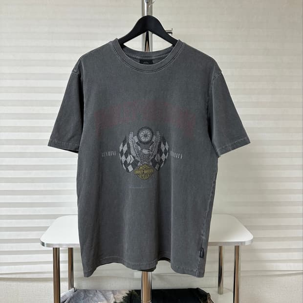00s Harley Davidson Checkered Flag 반팔