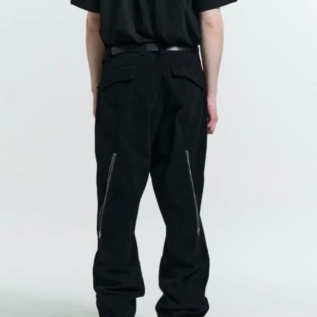 플라스틱프로덕트 웨이브 지퍼 팬츠